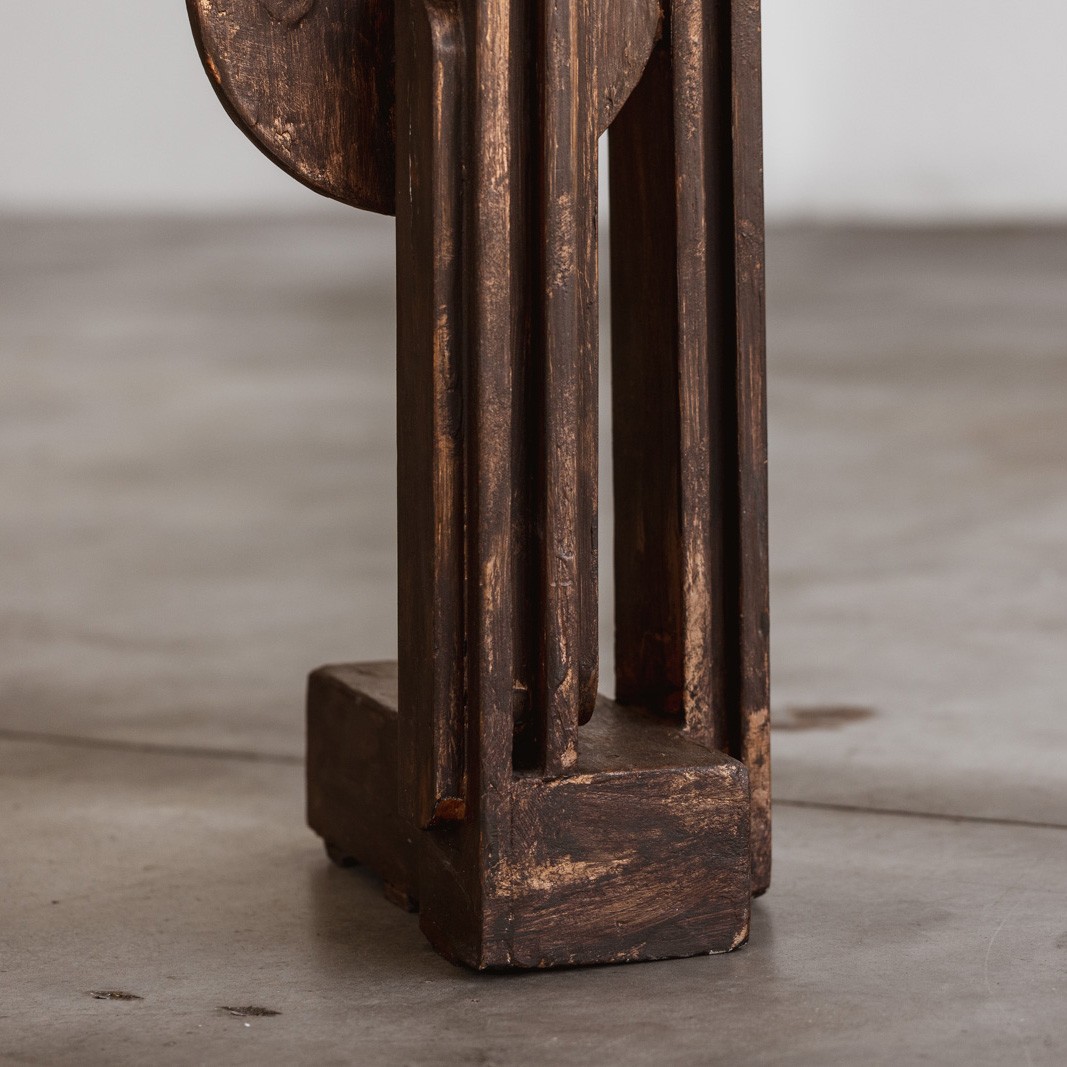 Aldo Guarnieri Sculptural Totem, Varnished Wood, 1970, 1970