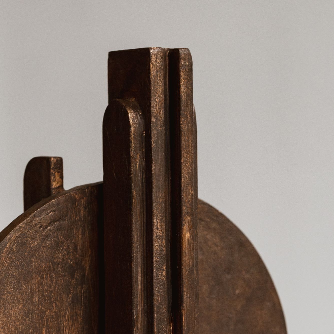 Aldo Guarnieri Sculptural Totem, Varnished Wood, 1970, 1970