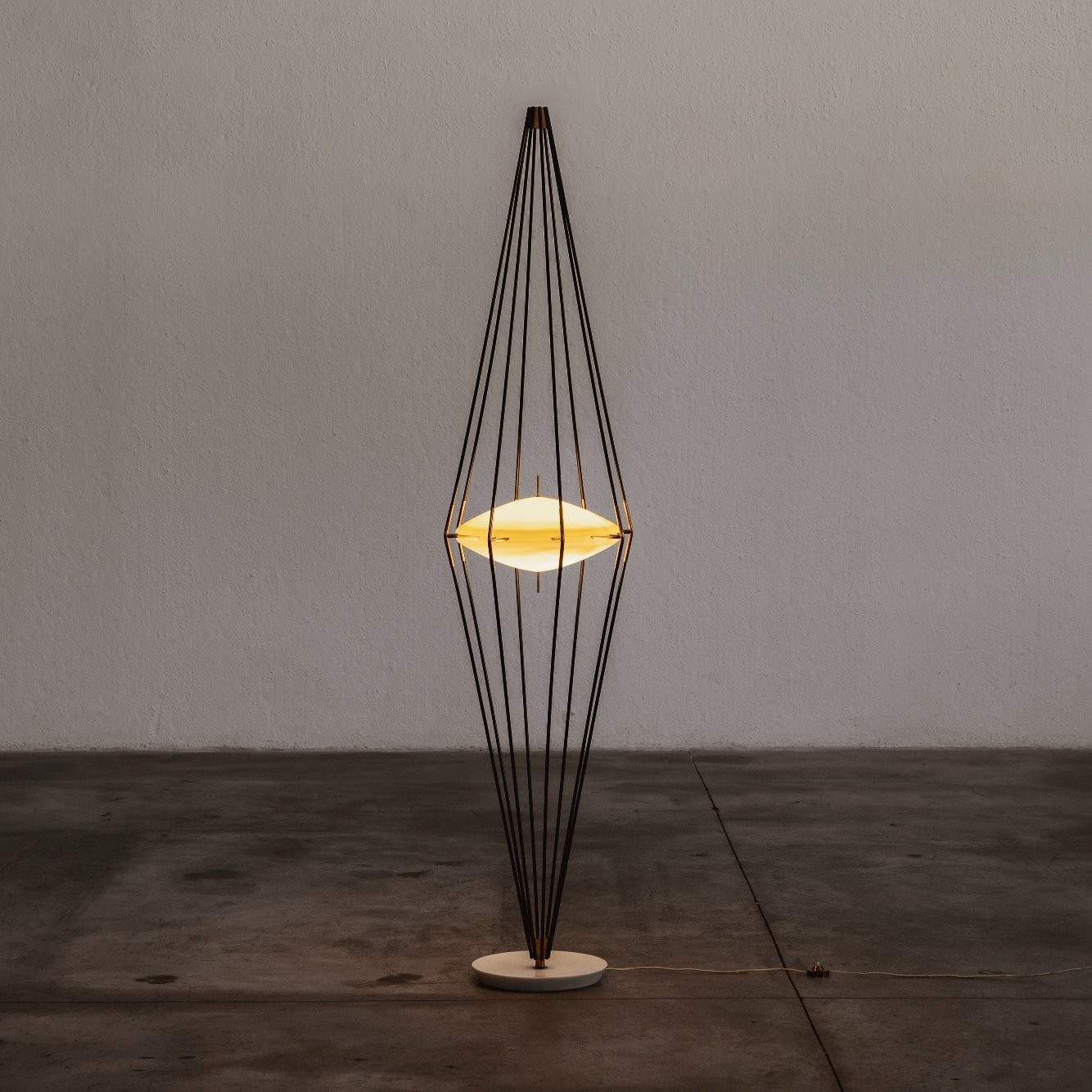 Angelo Lelii 12628 “Siluro” Floor Lamp for Arredoluce, Italy, 1957, 1957