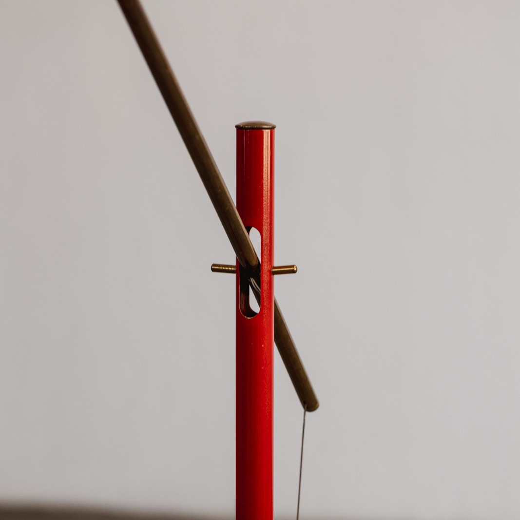Angelo Lelii Rare Floor Lamp for Arredoluce, 1950s, 1950s