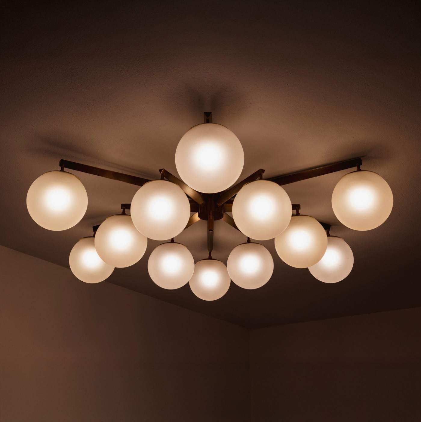 Angelo Lelii “Stella a 12” Ceiling Lamp for Arredoluce, 1959, 1959