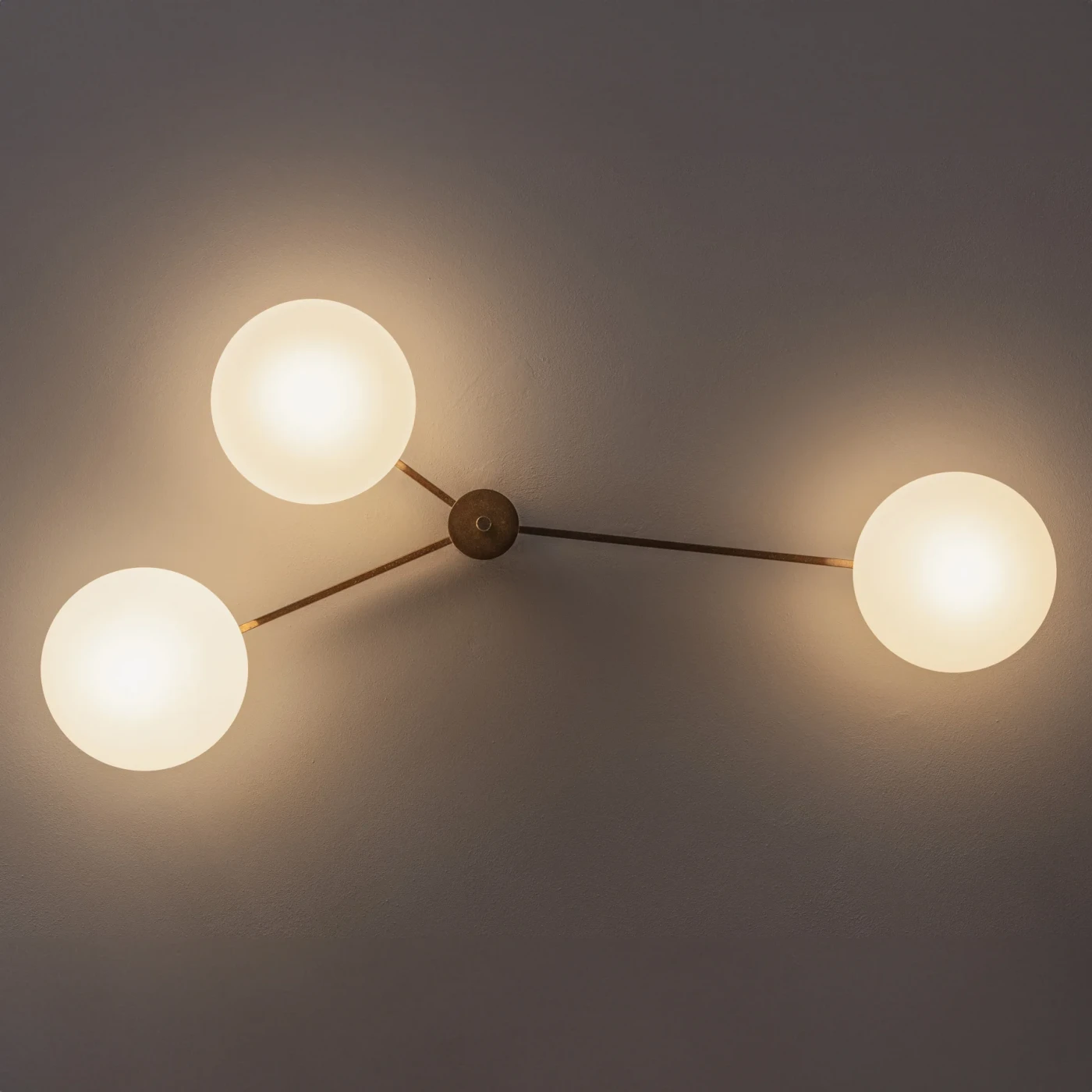 Angelo Lelii "Tre Lune" Ceiling Lamp for Arredoluce, 1961, 1961