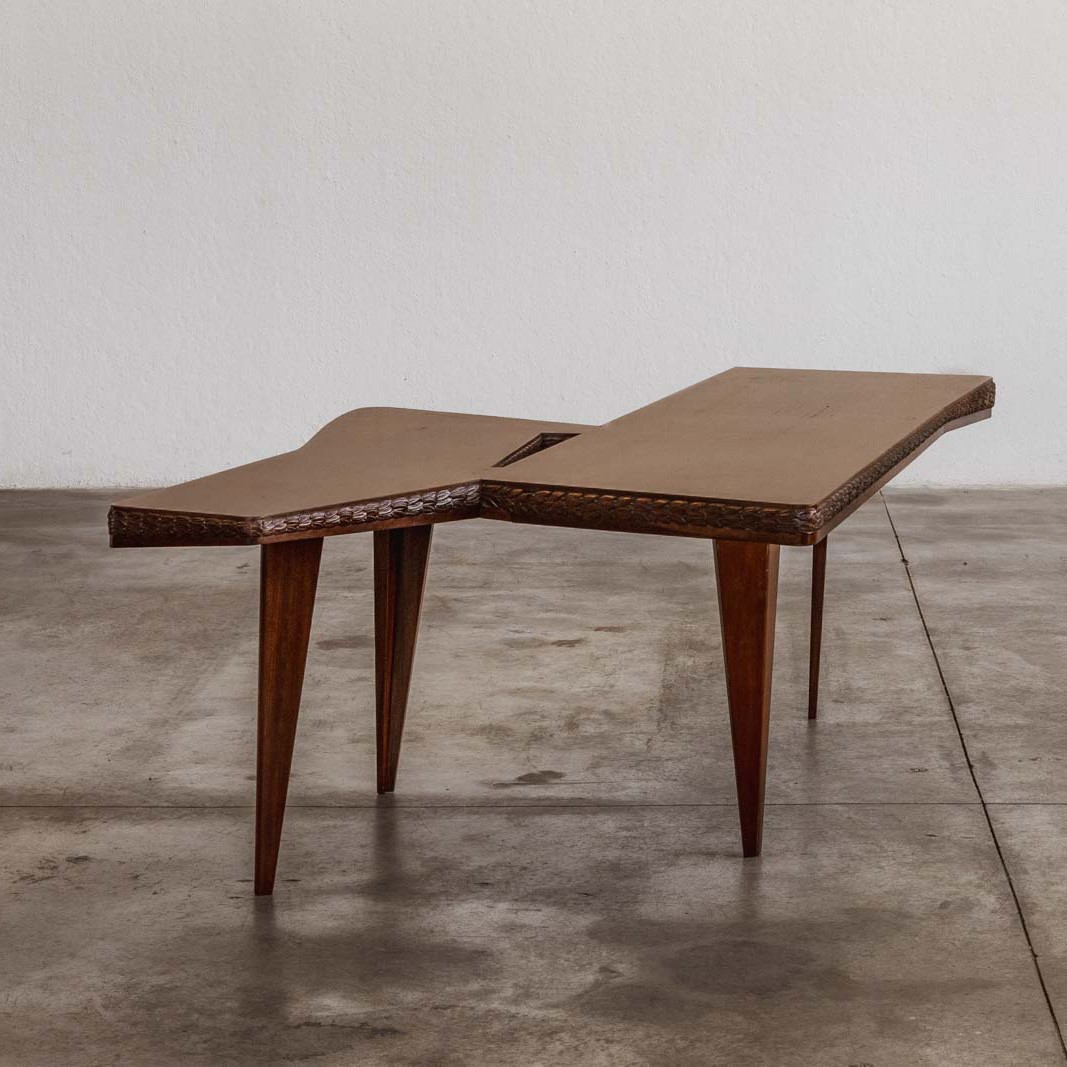 Art Deco Directional Freeform Desk, Italy, 1930s, 1930