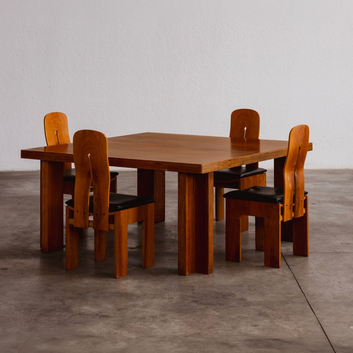 Carlo Scarpa “761” Table & 1934 "765" Chairs, Dining Room Set for Bernini, 1934, 1934