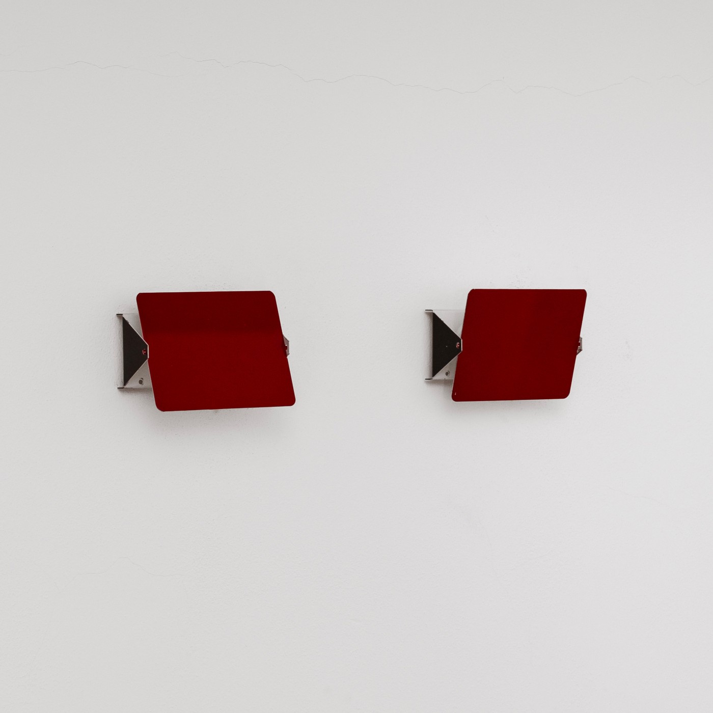 Charlotte Perriand “CP1” Sconces for Steph Simon, Red, 1958, Set of 2, 1929