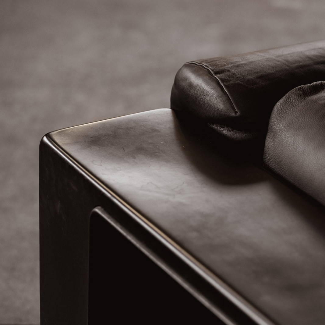 Cini Boeri "Gradual System" Armchairs for Gavina, Black Leather, 1970, Set of 4, 1970