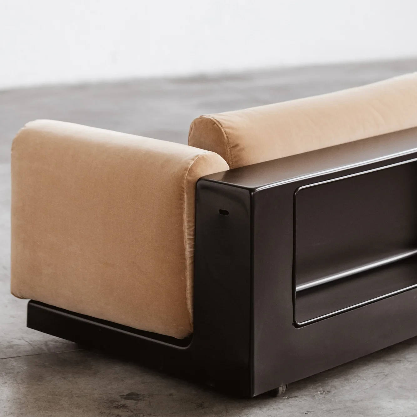 Cini Boeri "Gradual System" Sofas for Gavina, Camel Velvet, 1970, Set of 2, 1970