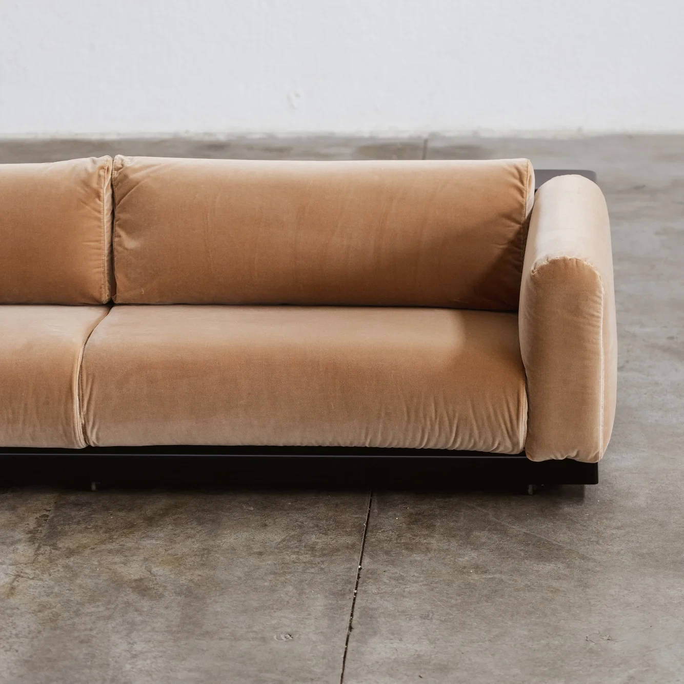 Cini Boeri "Gradual System" Sofas for Gavina, Camel Velvet, 1970, Set of 2, 1970