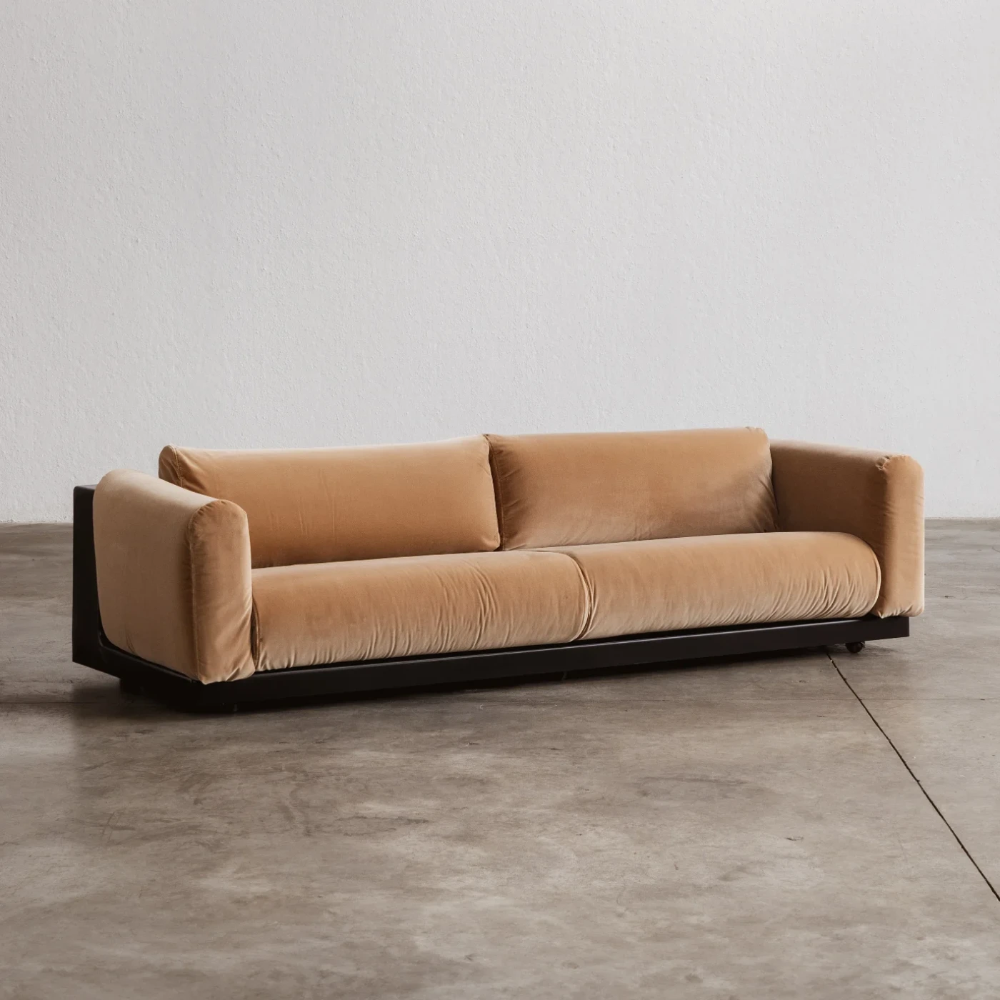 Cini Boeri "Gradual System" Sofa for Gavina, Camel Velvet, 1970, 1970
