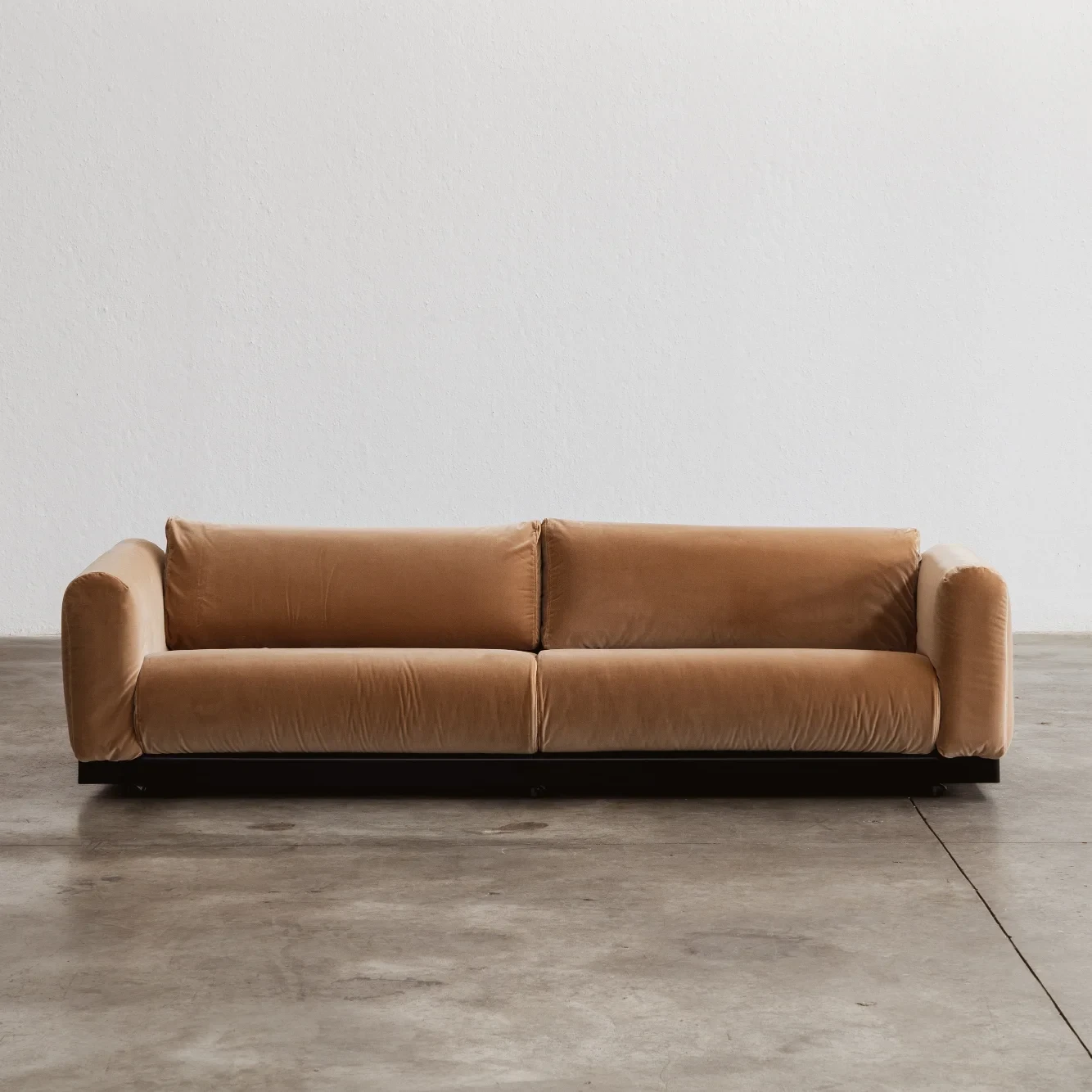 Cini Boeri "Gradual System" Sofa for Gavina, Camel Velvet, 1970, 1970