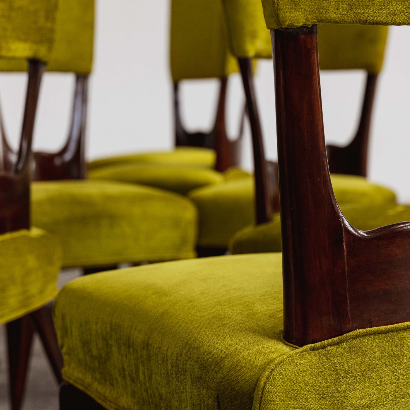 Dining Chairs in the Style of Vittorio Valabrega, 1950s, Set of 8, 1950s