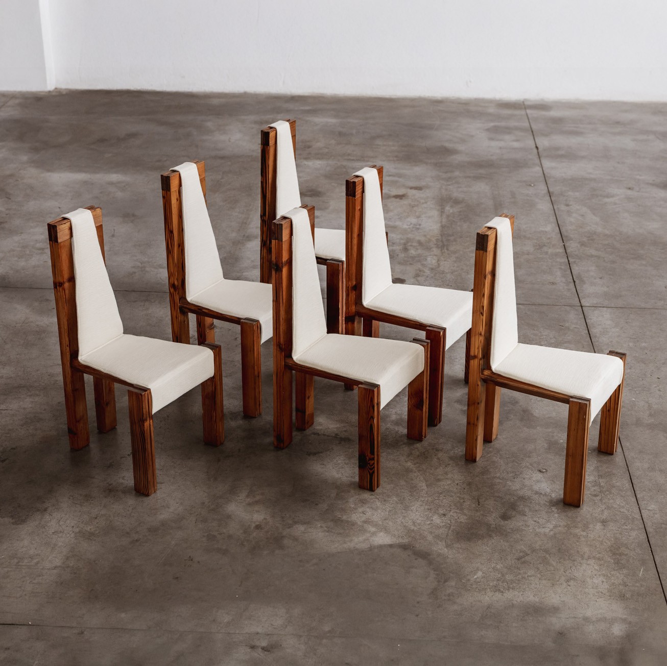 Edoardo Landi "540" Dining Chairs for Nikol International, 1973, Set of 6, 1973