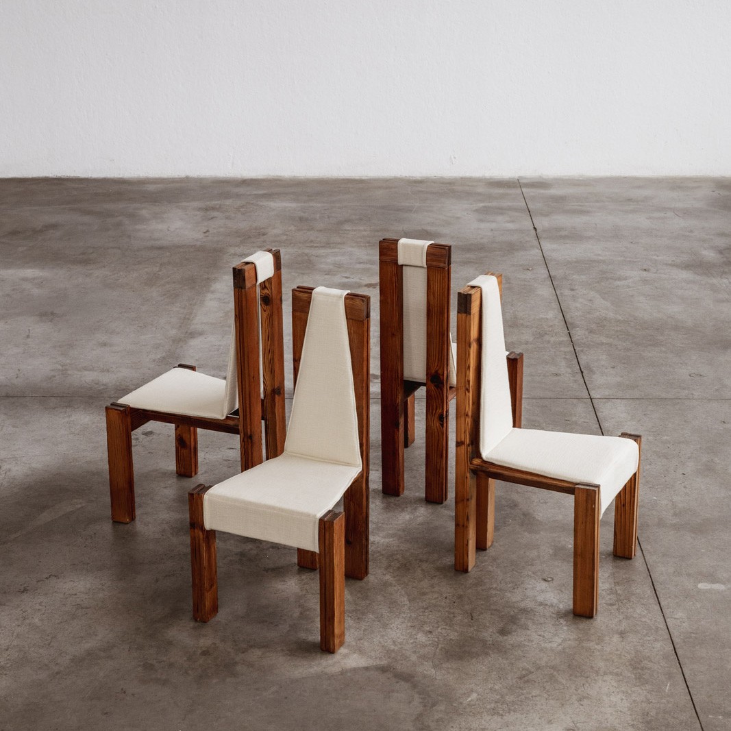 Edoardo Landi "540" Dining Chairs for Nikol International, 1973, Set of 6, 1973