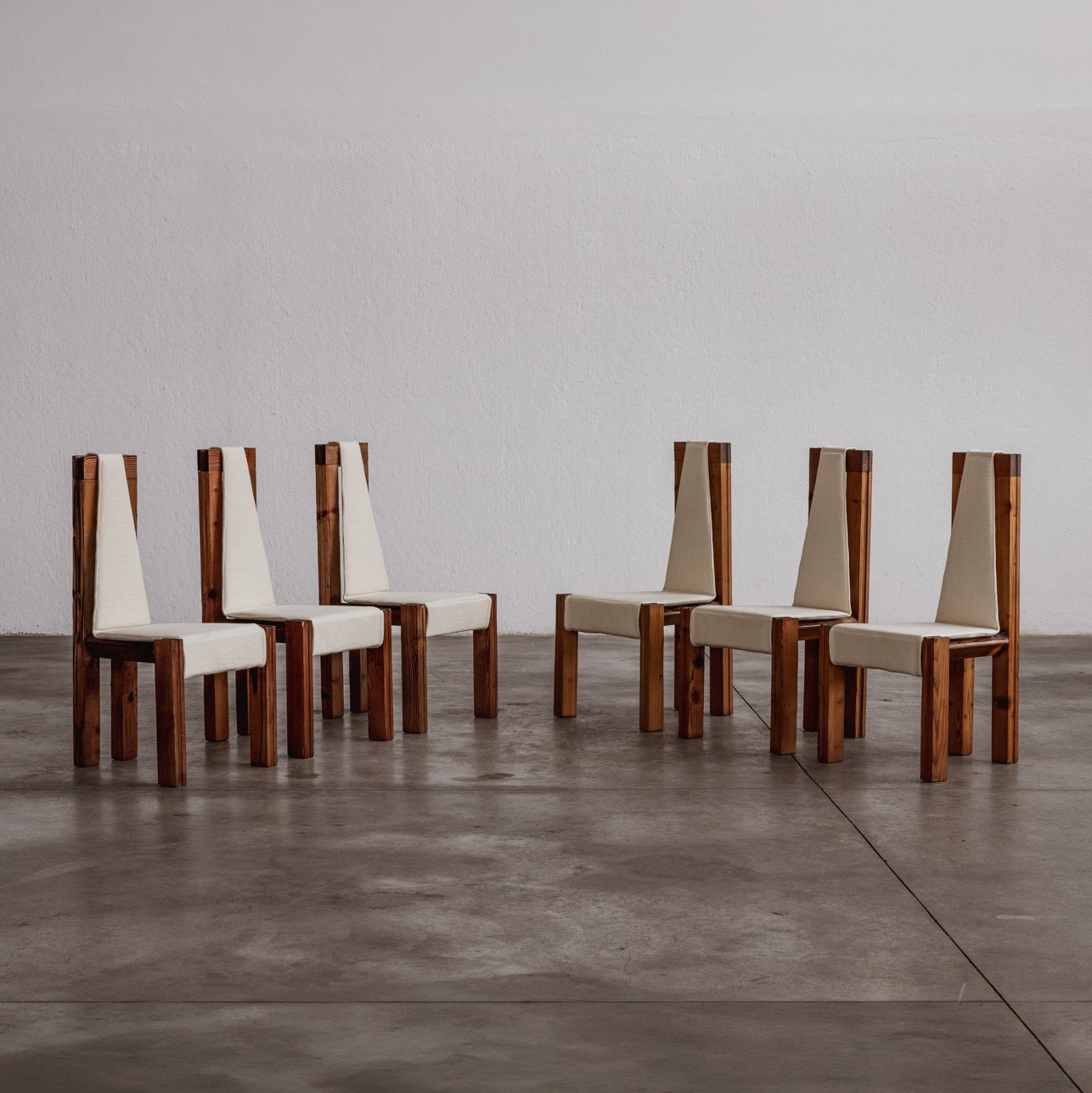 Edoardo Landi "540" Dining Chairs for Nikol International, 1973, Set of 6, 1973