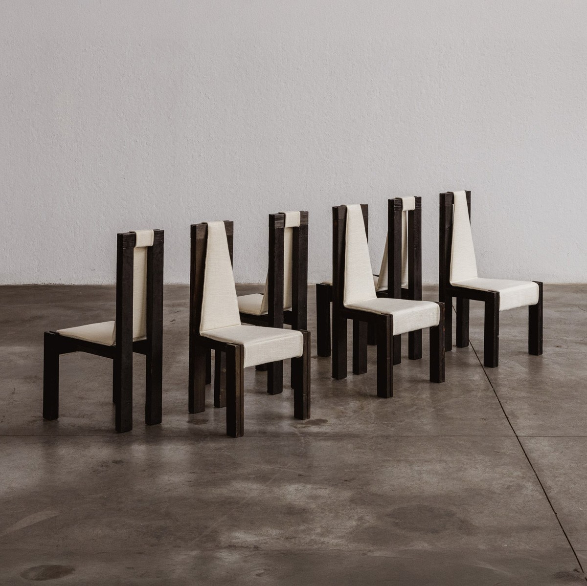 Edoardo Landi "540" Dining Chairs for Nikol International, 1973, Set of 6, 1973