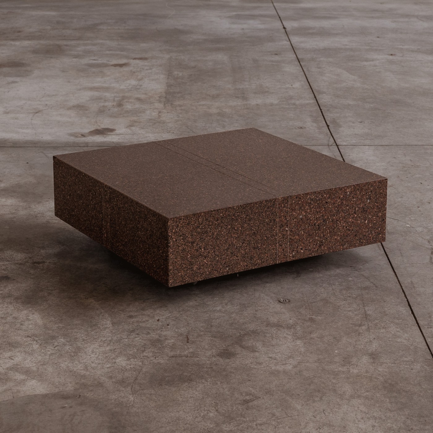 Eric Jacobson Coffee Table, Terrazzo Marble, 1990, 1990