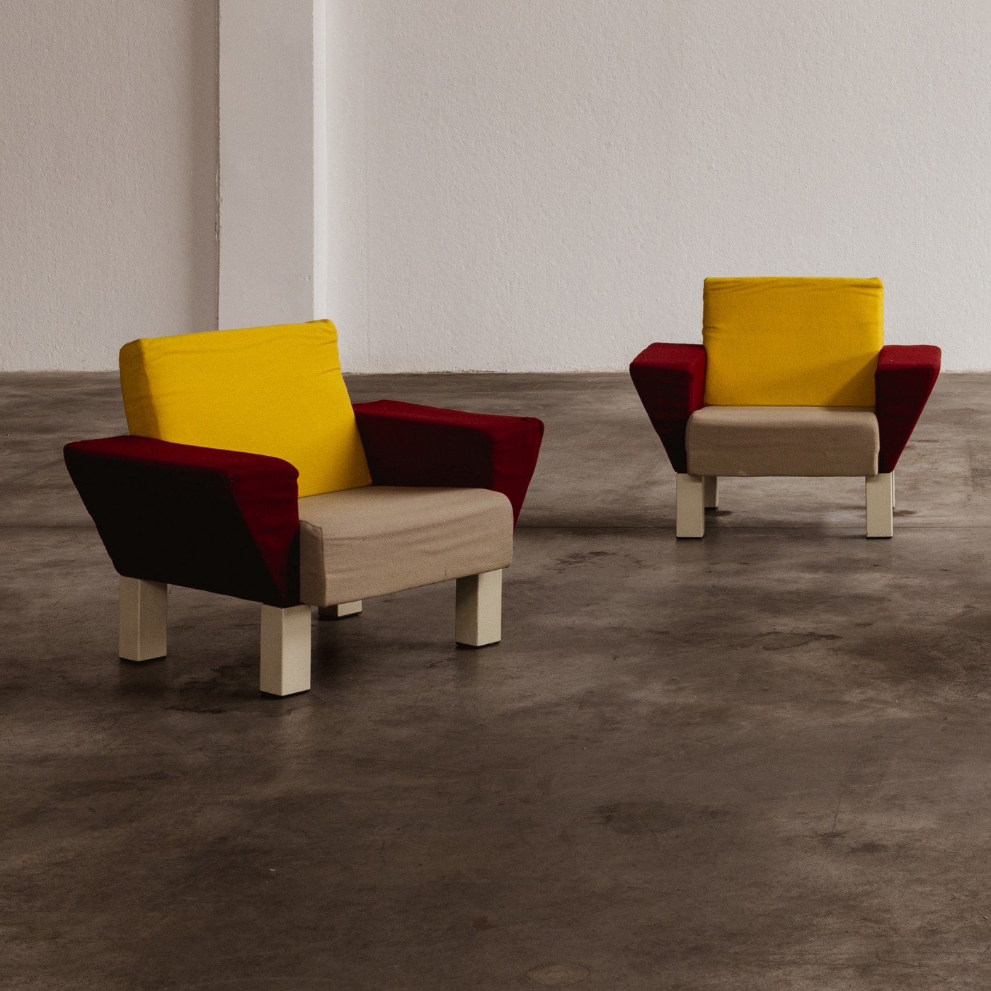Ettore Sottsass “Westside” Armchairs for Knoll International, 1982, Set of 2, 1980s
