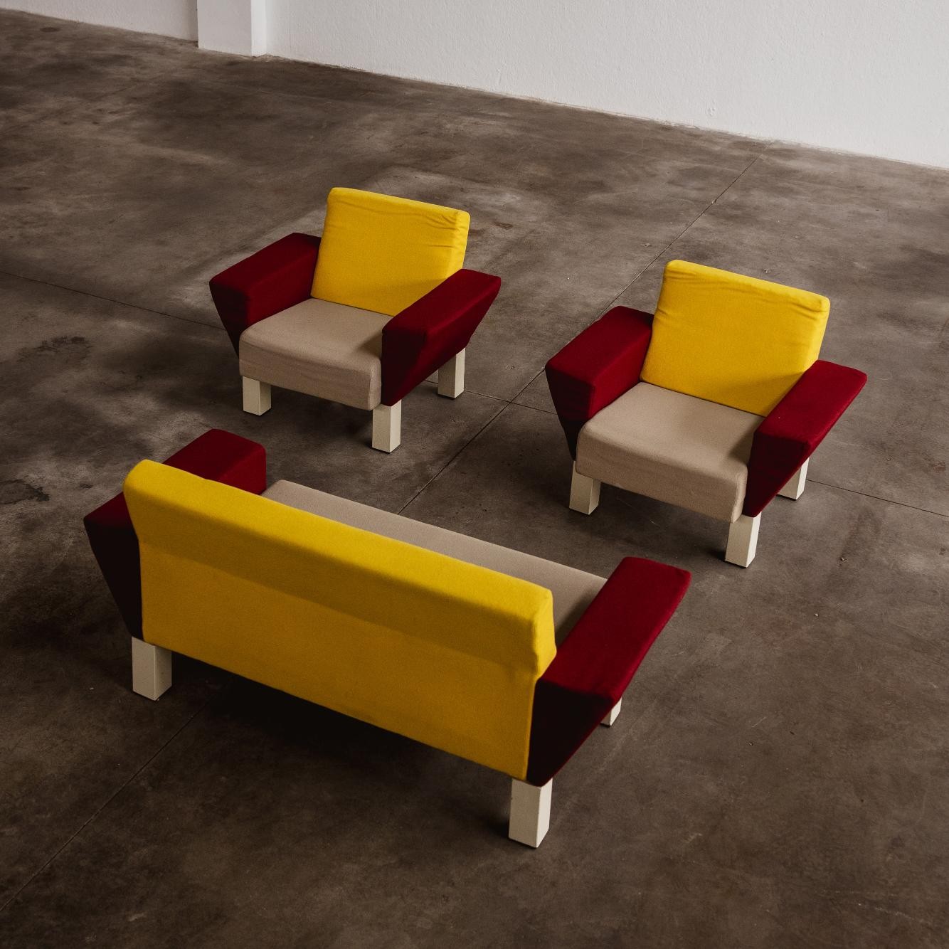 Ettore Sottsass “Westside” Living Room Set for Knoll International, 1982, 1980s