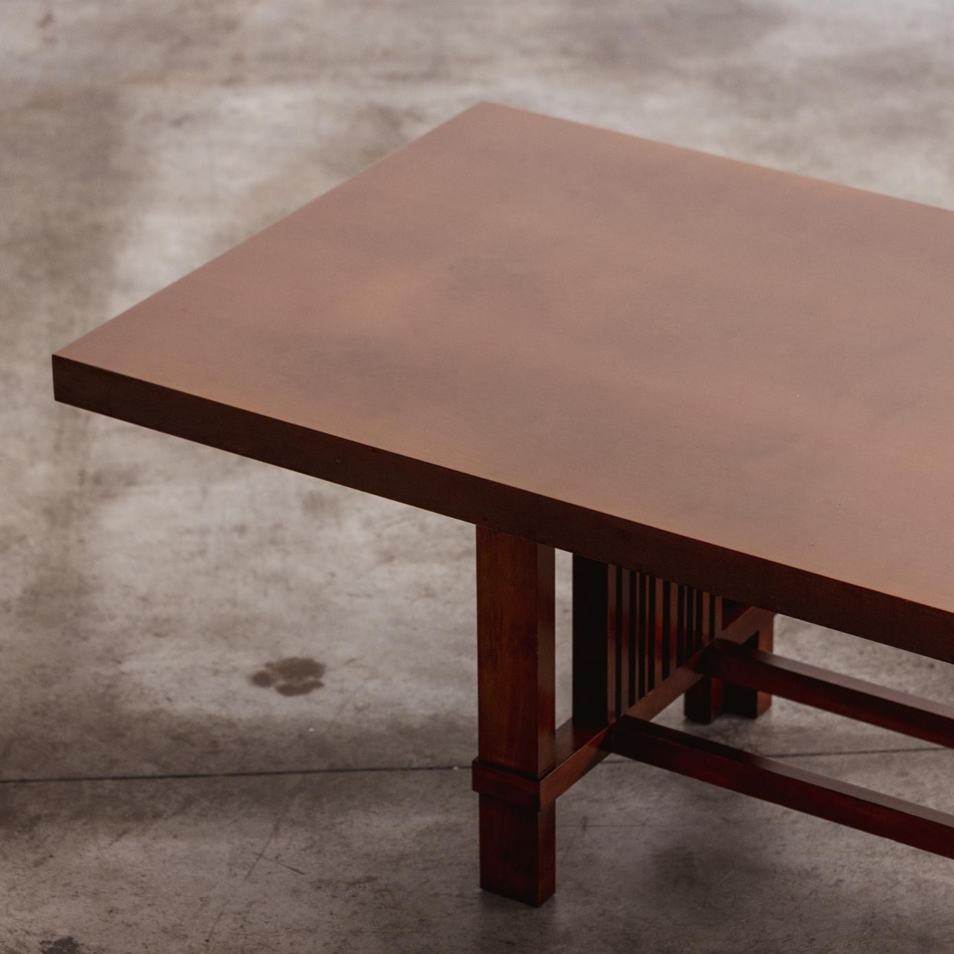 Frank Lloyd Wright “608 Taliesin” Dining Table for Cassina, walnut, 1925, 1925