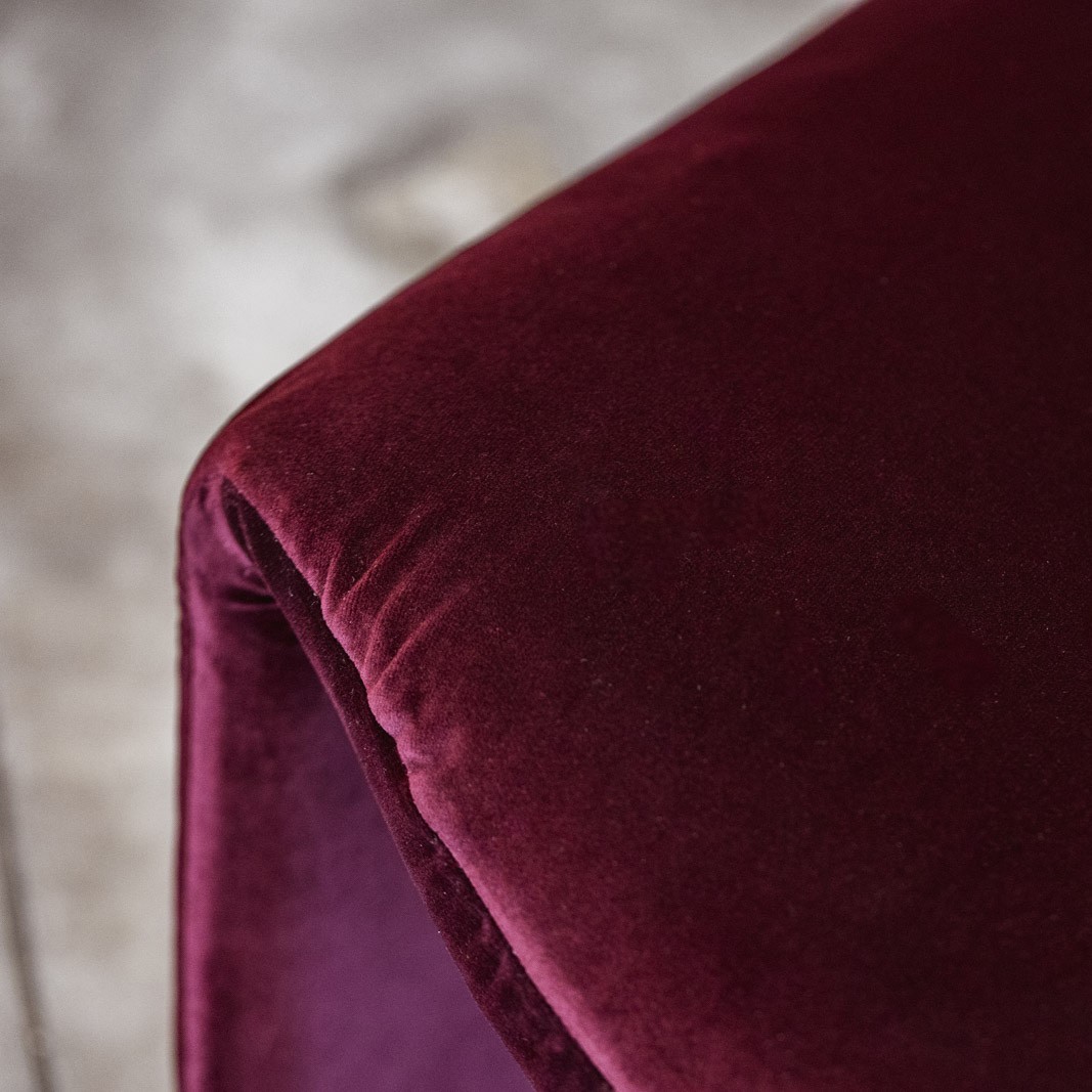 Giancarlo Piretti "Alky" Lounge Chairs for Anonima Castelli, Burgundy Velvet, 1970, Set of 2, 1970
