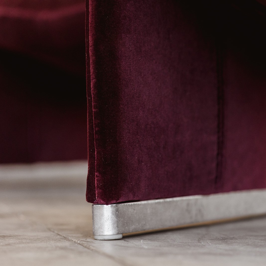 Giancarlo Piretti "Alky" Lounge Chairs for Anonima Castelli, Burgundy Velvet, 1970, Set of 2, 1970