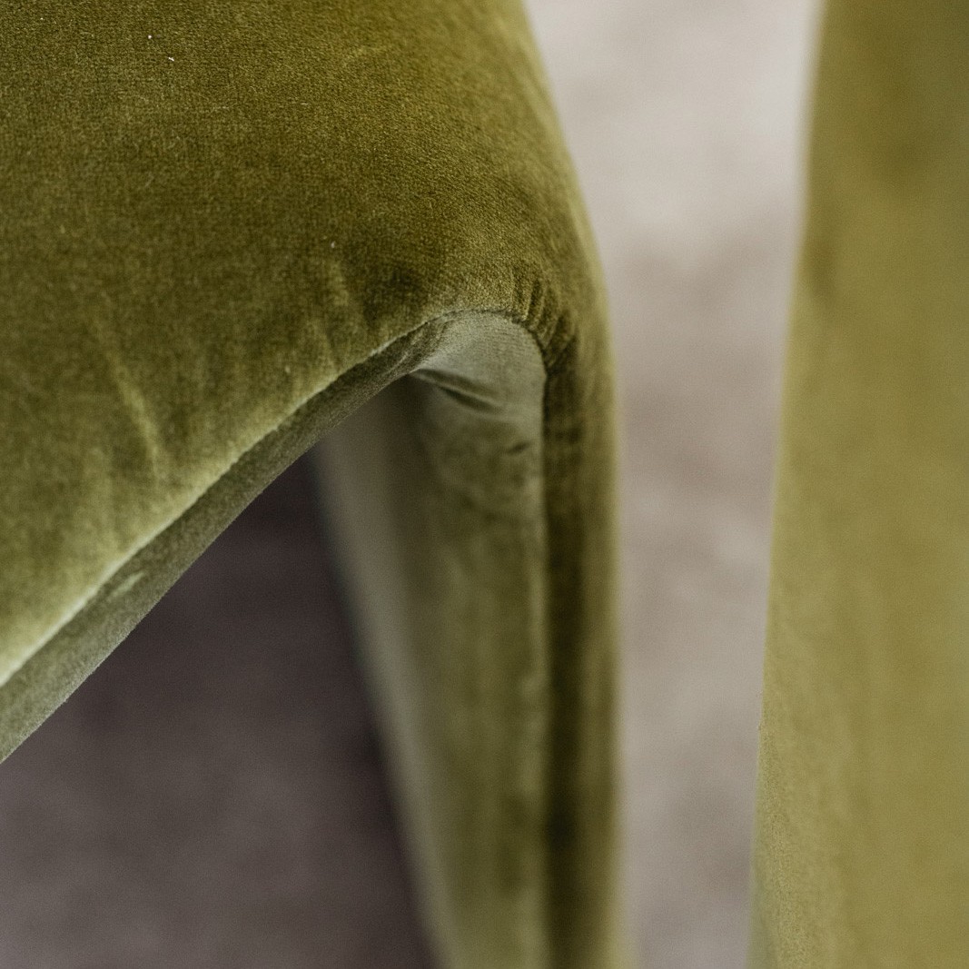 Giancarlo Piretti "Alky" Lounge Chairs for Anonima Castelli, Green Velvet, 1970, Set of 2, 1970