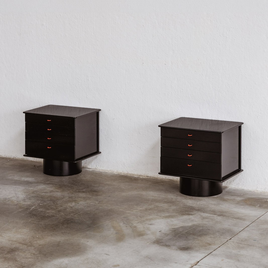 Gianfranco Frattini Nightstands for Bernini, 1965, Set of 2, Attributed, 1965