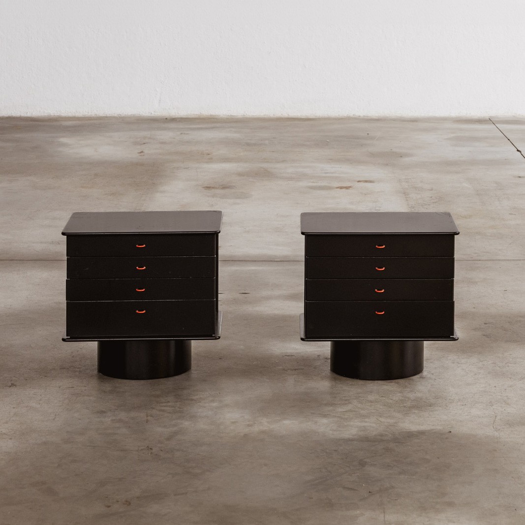 Gianfranco Frattini Nightstands for Bernini, 1965, Set of 2, Attributed, 1965