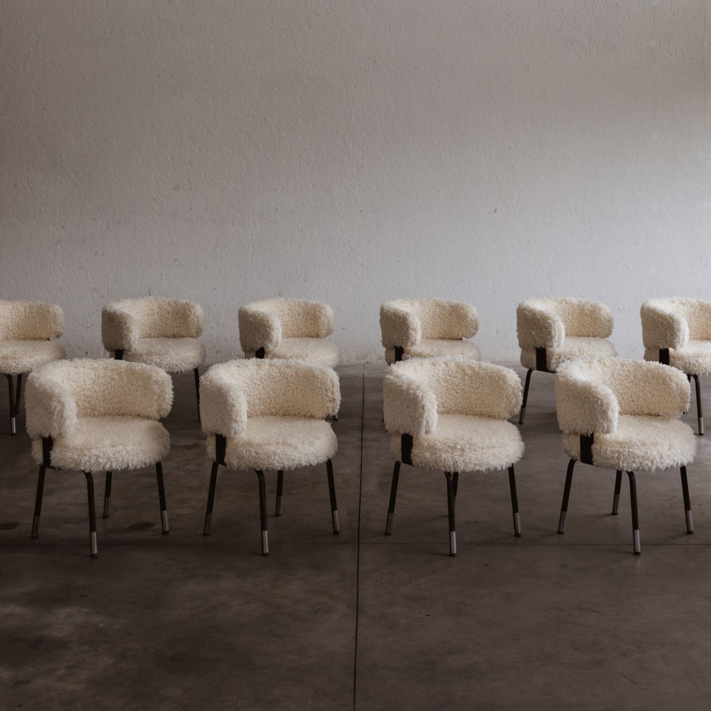 Gianni Moscatelli Dining Chairs for Formanova, 1968, Set of 12, 1968