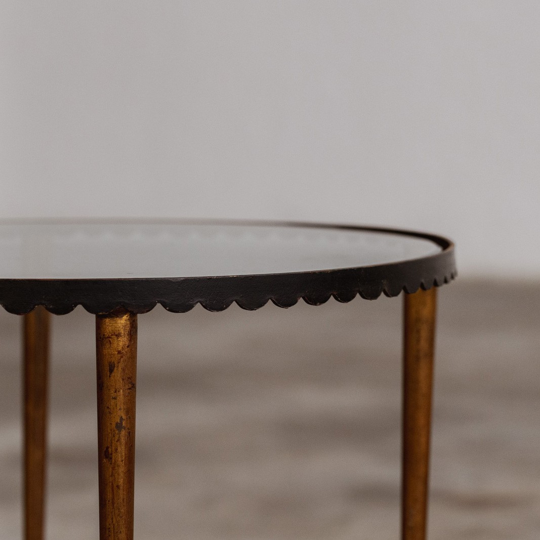 Gilbert Poillerat Art Deco Side Tables, 1940s, Set of 2, 1940s