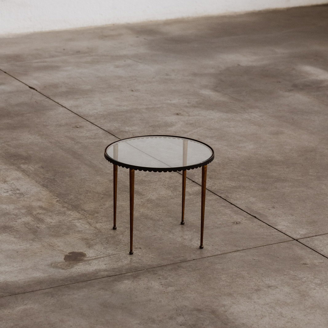 Gilbert Poillerat Art Deco Side Tables, 1940s, Set of 2, 1940s