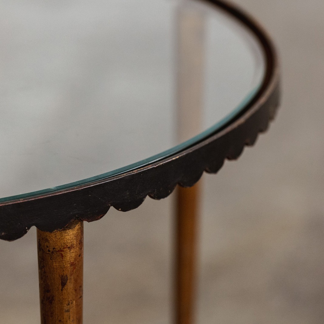 Gilbert Poillerat Art Deco Side Tables, 1940s, Set of 2, 1940s