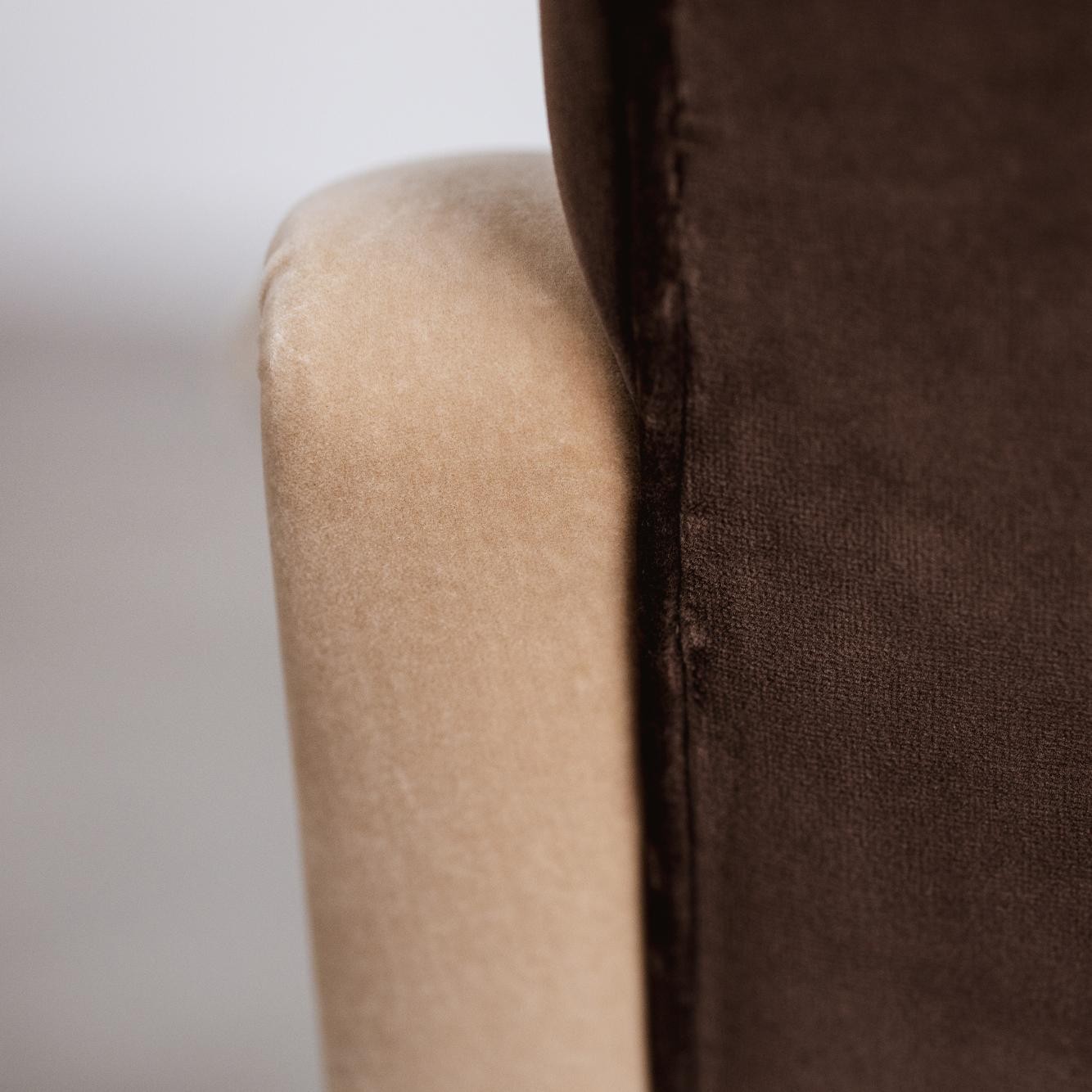 Gio Ponti "807 Distex" Lounge Chair for Cassina, Velvet, 1953, 1953