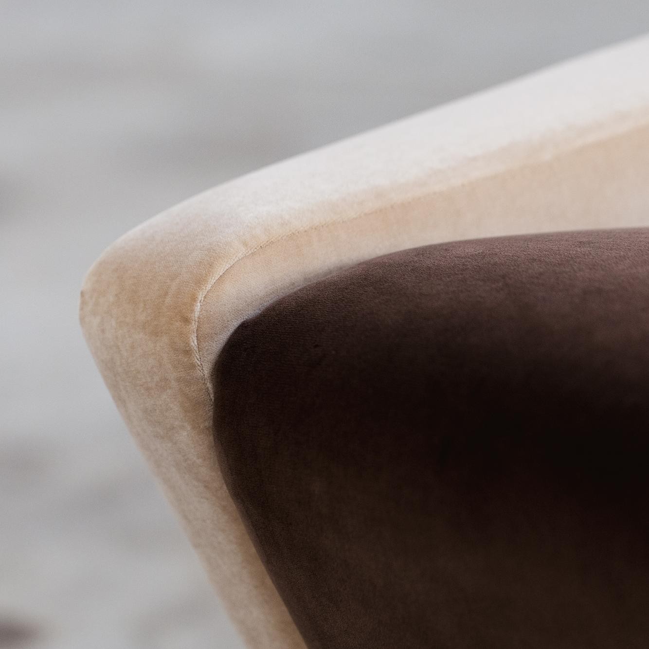 Gio Ponti "807 Distex" Lounge Chair for Cassina, Velvet, 1953, 1953