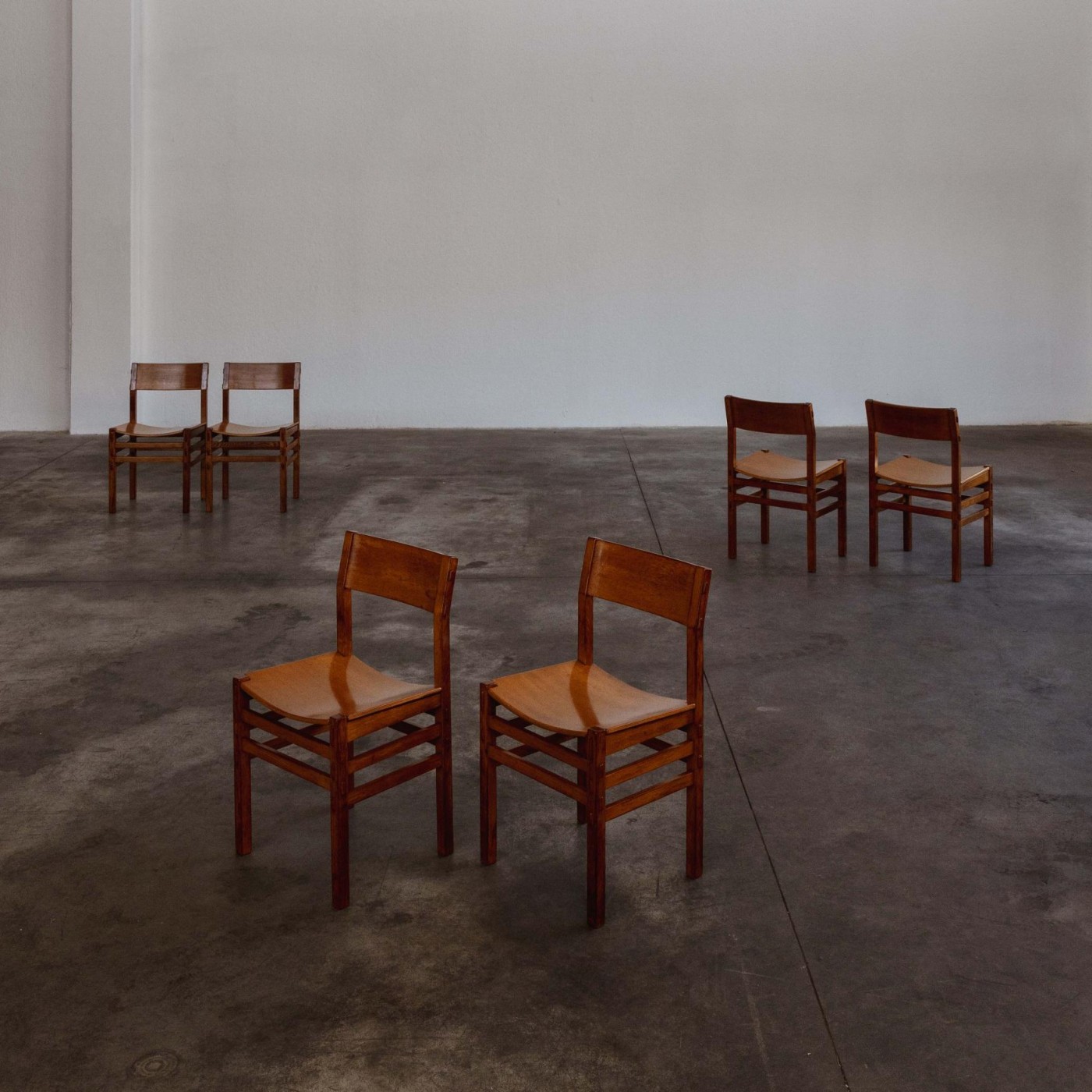 Giuseppe Rivadossi Dining Chairs for Officina Rivadossi, 1980, Set of 6, 1980
