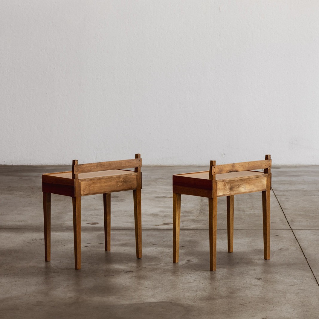 Guglielmo Ulrich Nightstands for S.A.F.F.A. Milano, 1960s, Set of 2, 1960s