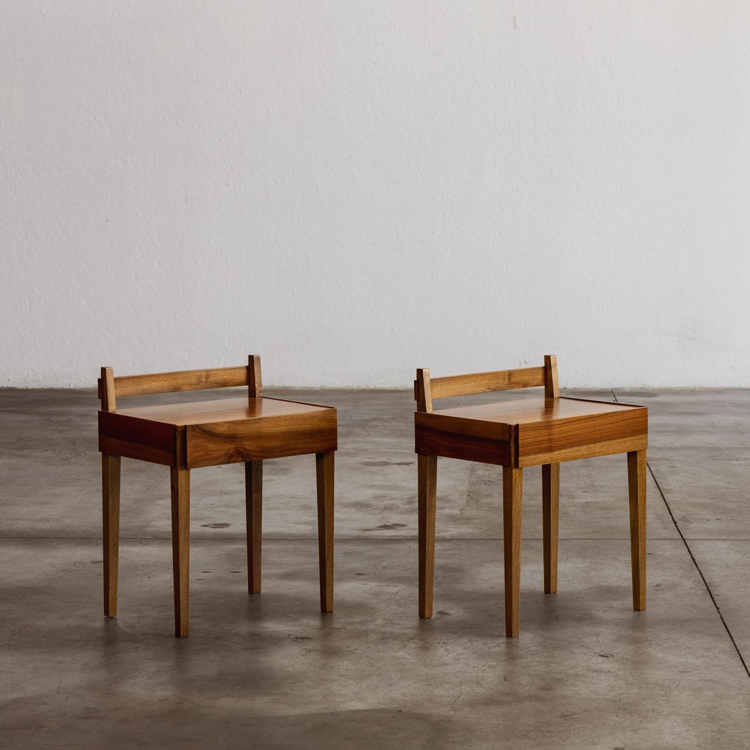 Guglielmo Ulrich Nightstands for S.A.F.F.A. Milano, 1960s, Set of 2, 1960s