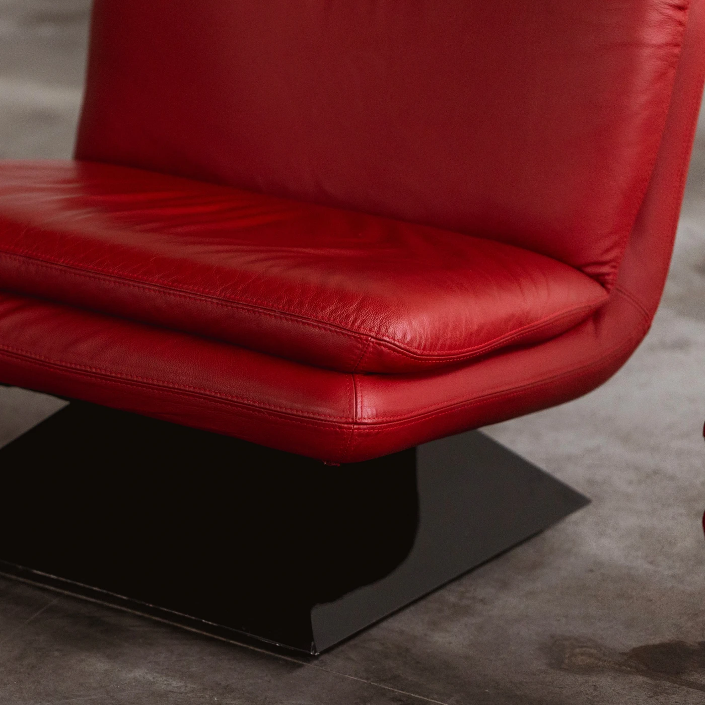 Hans Von Klier Armchairs for Giuseppe Rossi Di Albizzate, Red Leather, 1970, Set of 2, 1970