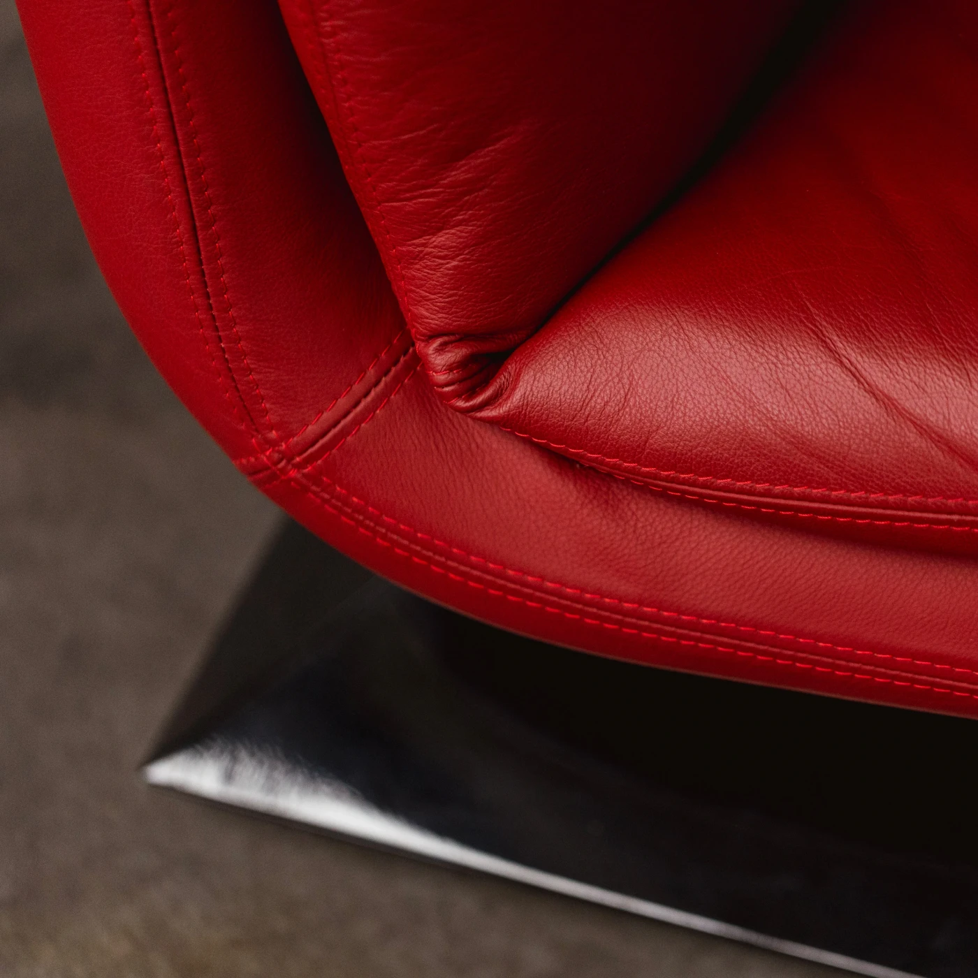 Hans Von Klier Armchairs for Giuseppe Rossi Di Albizzate, Red Leather, 1970, Set of 2, 1970