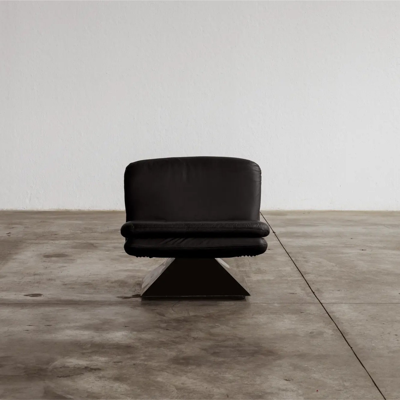 Hans Von Klier Armchair for Giuseppe Rossi Di Albizzate, Black Leather, 1970, 1970