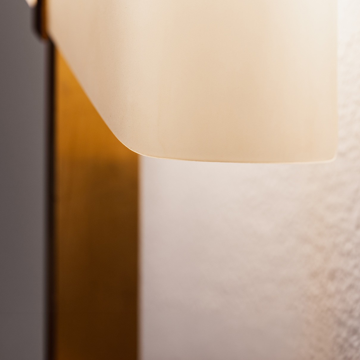 Italian Modernist Wall Lights in Brass and Opaline Glass, 1950s, 1950s