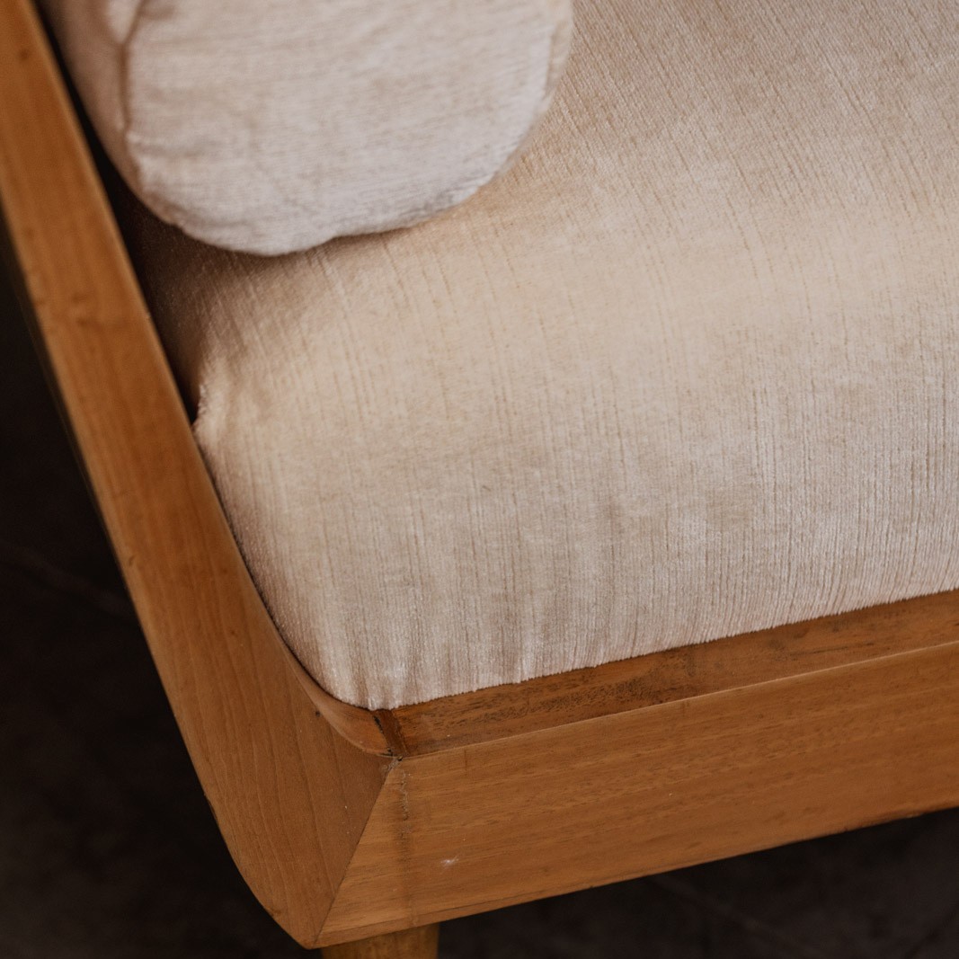 Italian Rationalist Daybed in the Style of Paolo Buffa, 1940s, 1940s
