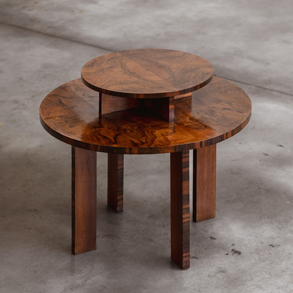 Italian Two-Tier Art Deco Side Table, 1930s, 1930s
