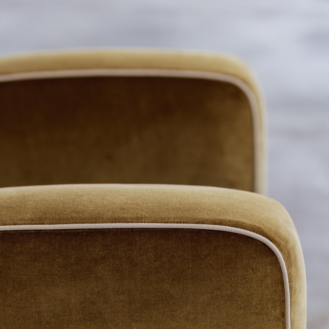 Jacques Adnet Club Armchairs, Musk Green Velvet, 1930s, Set of 2, 1930s
