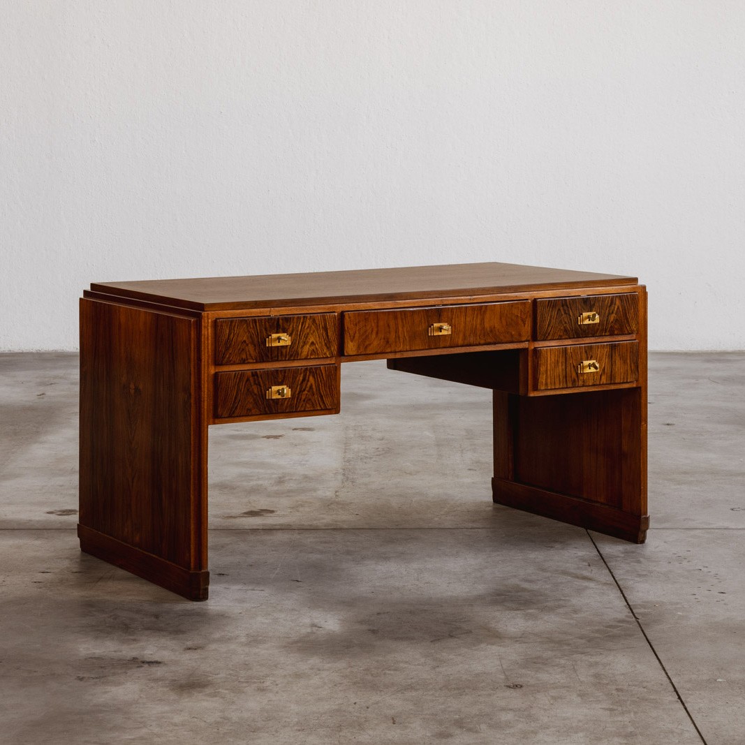Jacques Adnet Directional Office Desk, 1948, 1948