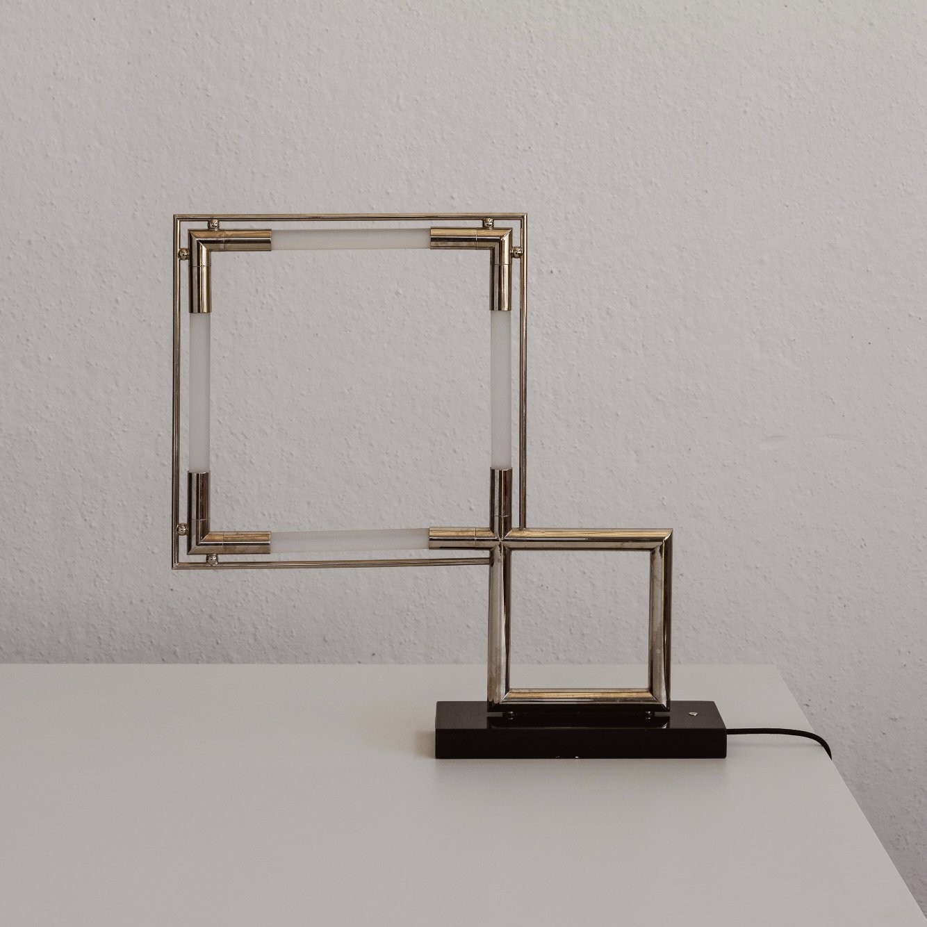 Jacques Adnet “Quadro” Table Lamp for Lumen Center Italia, 1929, 1929