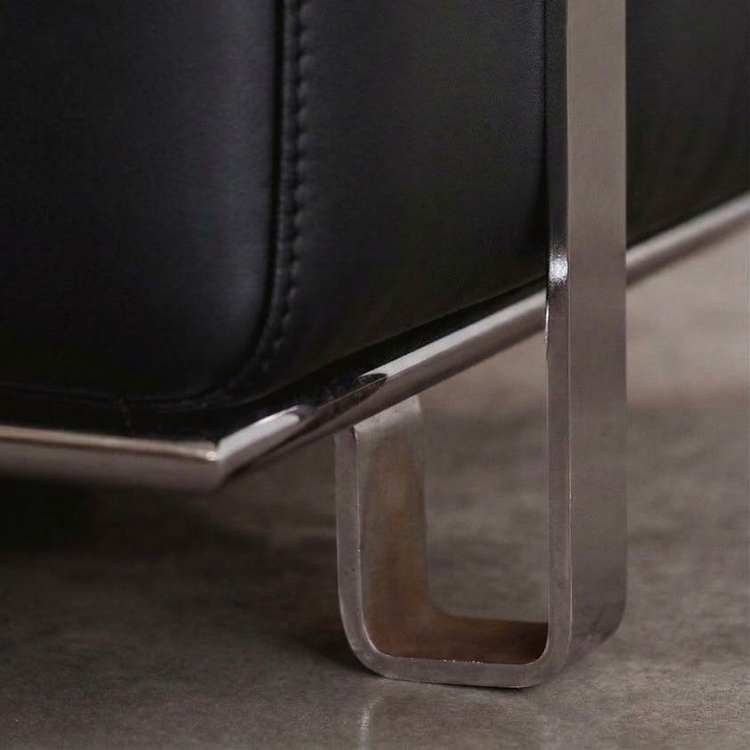 Kazuhide Takahama Armchairs for Simon Gavina, Black Leather, 1965, 1965