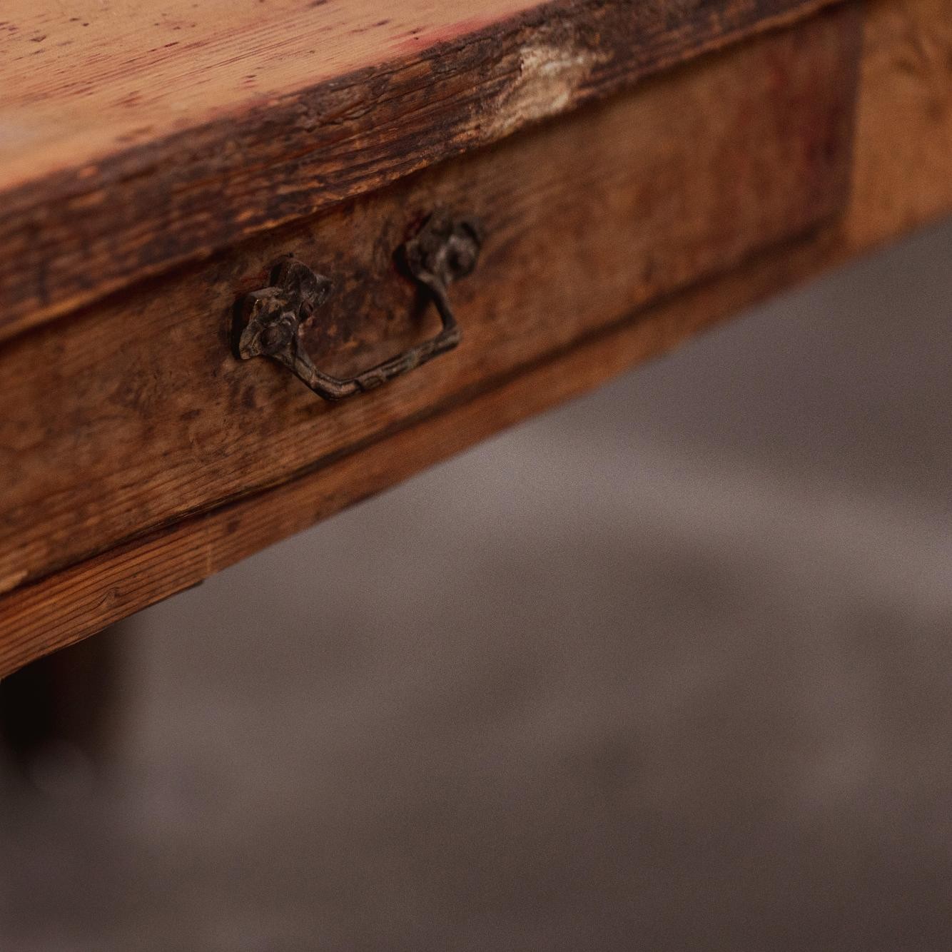 Large Primitive Rustic Dining Table,  Wood, France, 1920, 1920