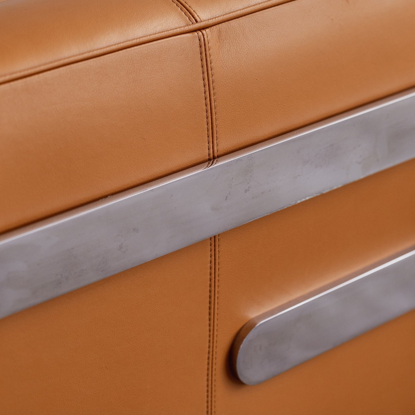 Luigi Caccia Dominioni P11 “Fasce Cromate” Sofa for Azucena, 1963, 1963