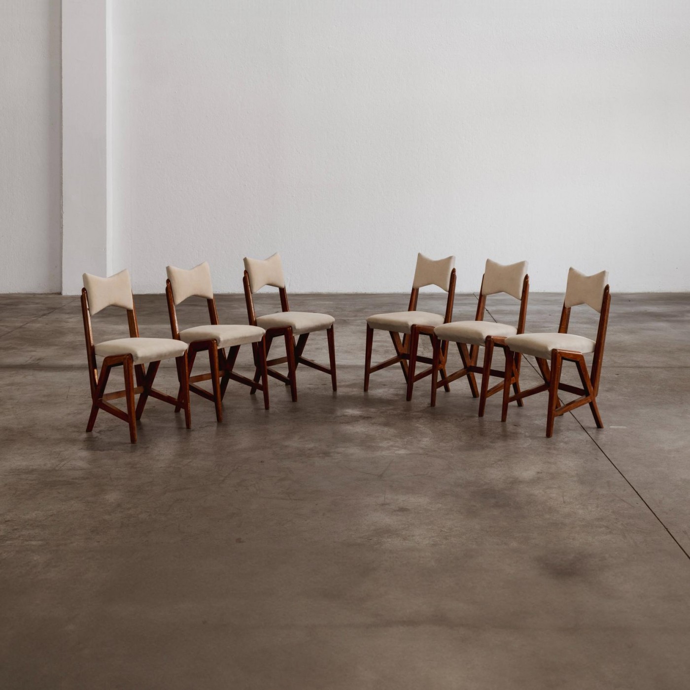 Luigi Scremin dining chairs for Fratelli Scremin, 1950, Set of 6, 1950